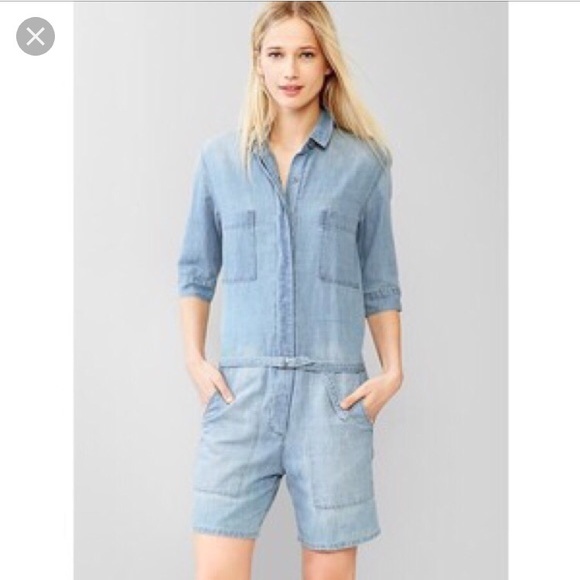 gap denim romper